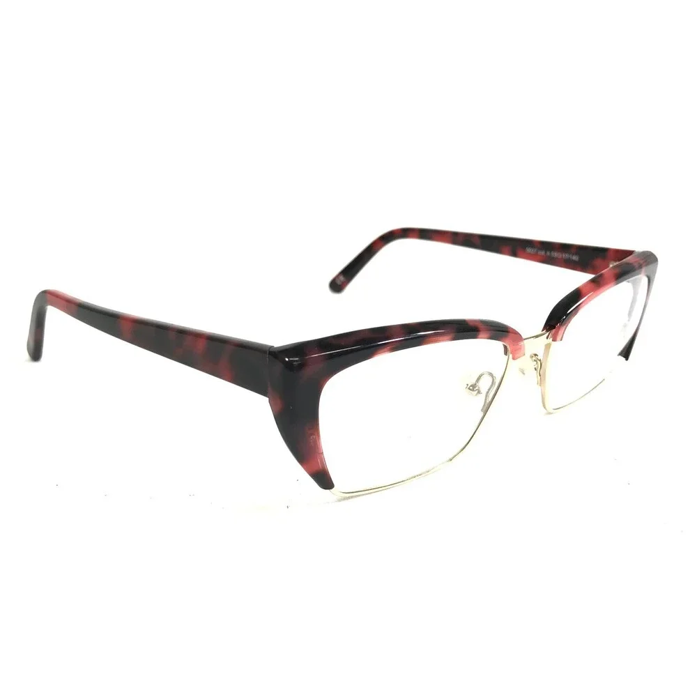 Andy Wolf Eyeglasses Frames 5027 col.h Brown Red Tortoise Gold Cat Eye 53-17-140